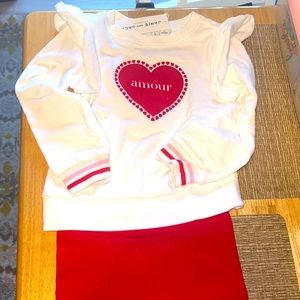 Janie and Jack Heart Outfit